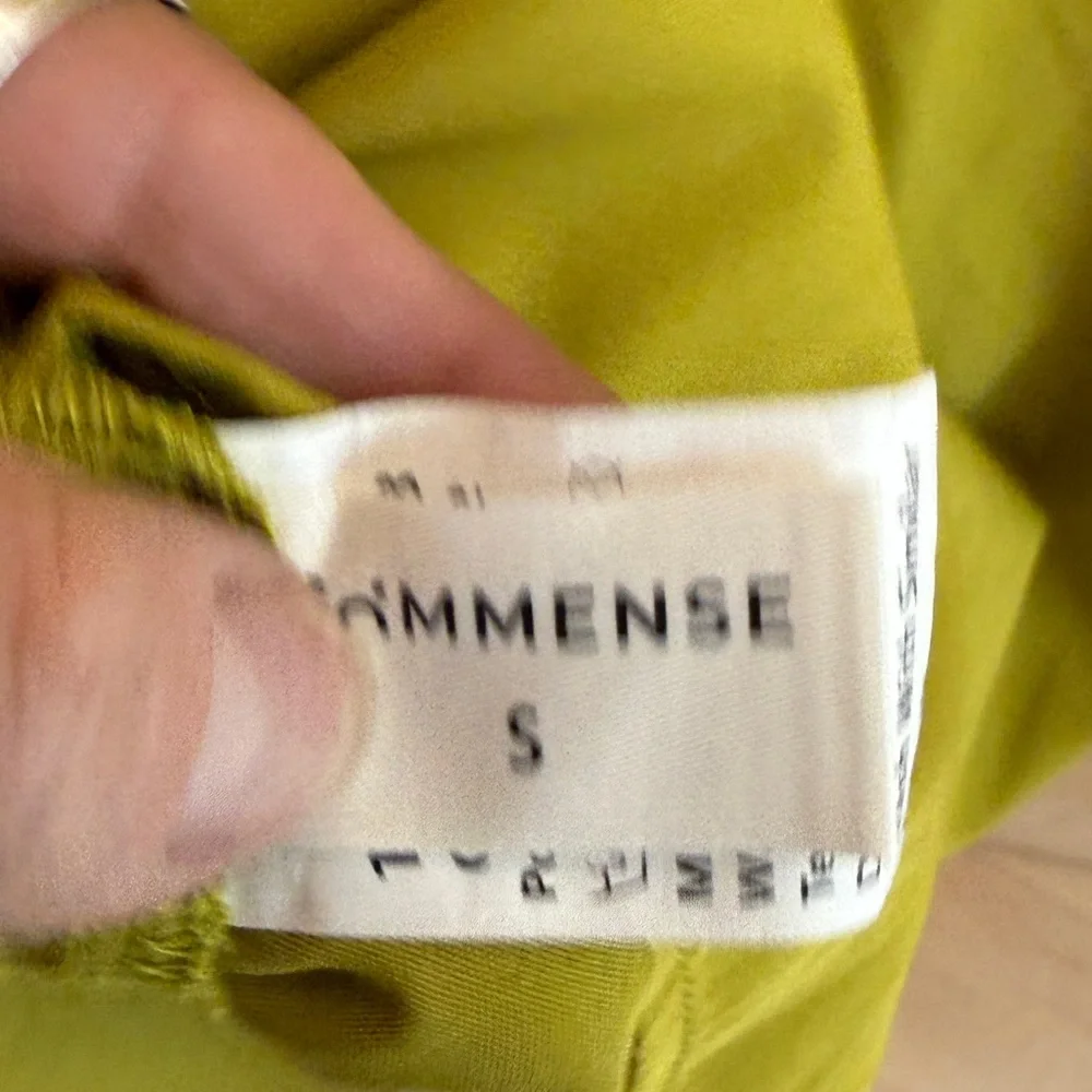 Commense Olive Green Twist-Neck Midi Dress - Picture 14 of 14